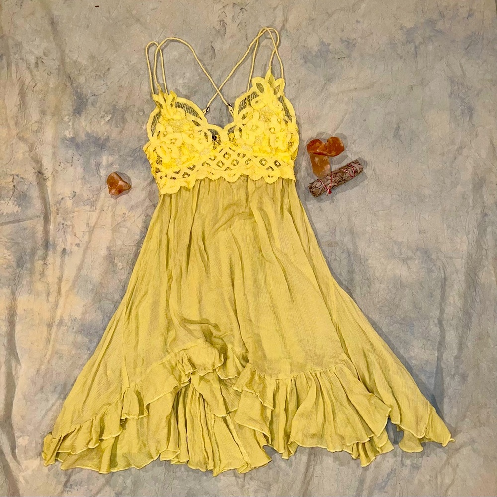 Flowy Dandelion Yellow Dress